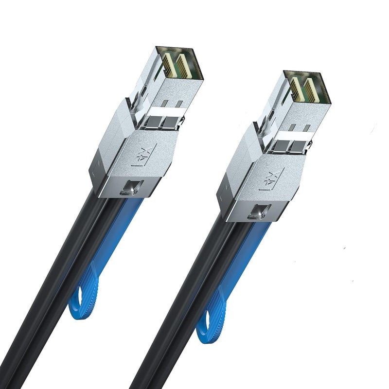 HYFIBER 12G External Mini SAS HD SFF-8644 to SFF-8644 Cable, 12Gbps High Density HD Cable, 100 Ohms, 1.5-Meter(4.9ft), 28AWG, for Hard Disk Server, SAN, Raid Card - Image 4